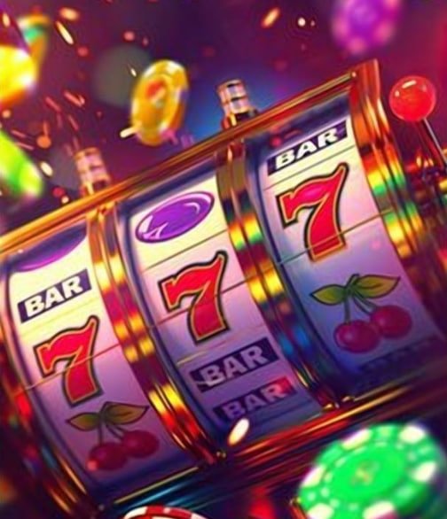 Mobile screen showing the slot machine game lobby grid with game tiles